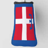 Vlag van Piemonte (Italië) Golfheadcover (Draai 90)