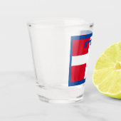 Vlag van Piemonte (Italië) Shot Glas (Links)
