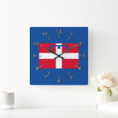 Vlag van Piemonte (Italië) Vierkante Klok (Huis)