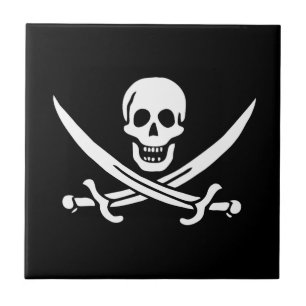 Vlag van Pirate Jolly Roger Tegeltje