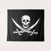 Vlag van Pirate Jolly Roger Wandkleed (Voorkant (horizontaal))