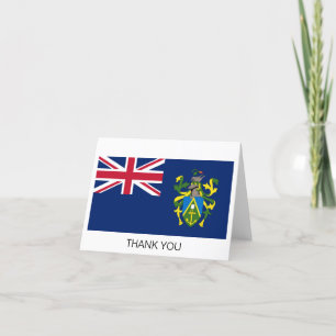 Vlag van Pitcairn-eilanden Bedankkaart