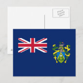 Vlag van Pitcairn-eilanden Briefkaart (Voorkant / Achterkant)