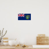 Vlag van Pitcairn-eilanden Poster (Keuken)