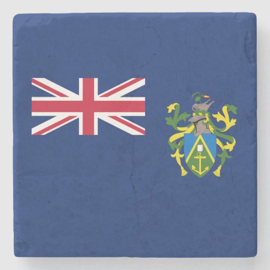 Vlag van Pitcairn-eilanden Stenen Onderzetter (Voorkant)