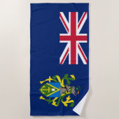 Vlag van Pitcairn-eilanden Strandlaken (Voorkant)
