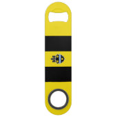 Vlag van Pittsburgh, Pennsylvania Bar Key Speed Flessenopener (Voorkant)
