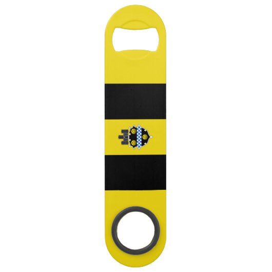 Vlag van Pittsburgh, Pennsylvania Bar Key Speed Flessenopener (Voorkant)