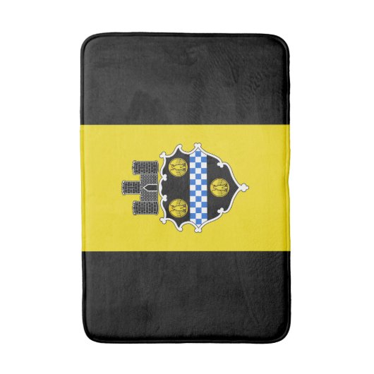 Vlag van Pittsburgh, Pennsylvania Bathroom Mat (Voorkant Verticaal)