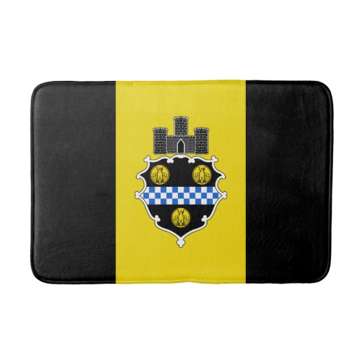 Vlag van Pittsburgh, Pennsylvania Bathroom Mat (Voorkant)