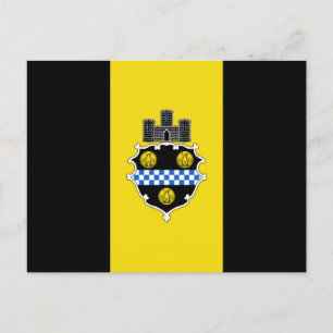 Vlag van Pittsburgh Pennsylvania Feestdagenkaart