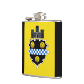 Vlag van Pittsburgh, Pennsylvania Flask Heupfles (Links)