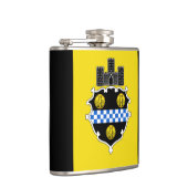 Vlag van Pittsburgh, Pennsylvania Flask Heupfles (Rechts)