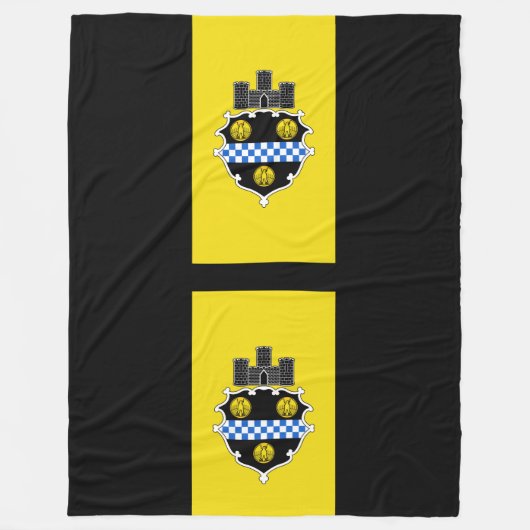 Vlag van Pittsburgh, Pennsylvania Fleece Blanket (Voorkant)