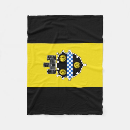 Vlag van Pittsburgh, Pennsylvania Fleece Blanket Deken (Voorkant)