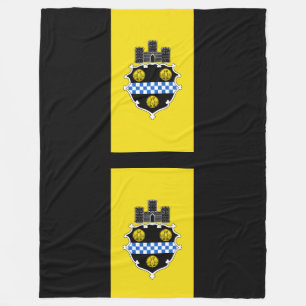 Vlag van Pittsburgh, Pennsylvania Fleece Blanket Deken