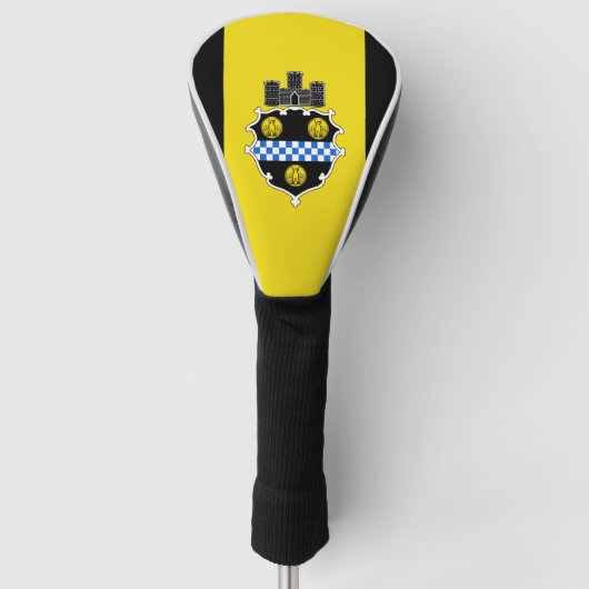 Vlag van Pittsburgh, Pennsylvania Golfheadcover (Voorkant)
