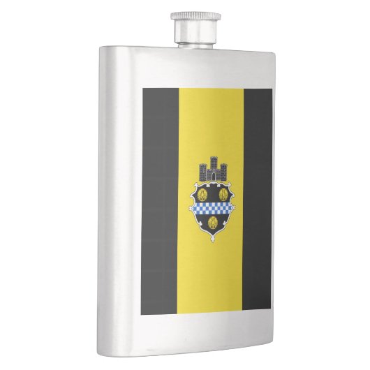 Vlag van Pittsburgh, Pennsylvania Hip Flask Flacon (Rechts)