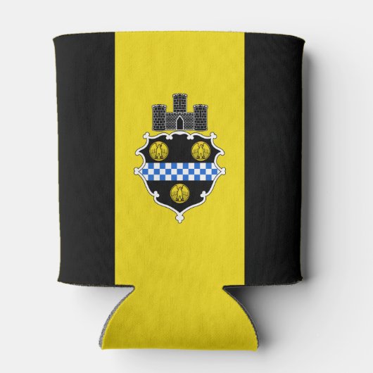 Vlag van Pittsburgh, Pennsylvania Koelbox Blikjeskoeler (Achterkant)