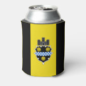 Vlag van Pittsburgh, Pennsylvania Koelbox Blikjeskoeler (Blikje Achterkant)