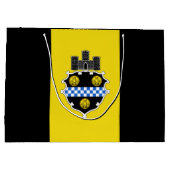 Vlag van Pittsburgh, Pennsylvania Large Gift Bag Groot Cadeauzakje (Achterkant)