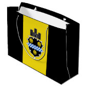 Vlag van Pittsburgh, Pennsylvania Large Gift Bag Groot Cadeauzakje (Achterkant Gekanteld)