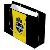 Vlag van Pittsburgh, Pennsylvania Large Gift Bag Groot Cadeauzakje (Voorkant Gekanteld)