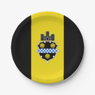 Vlag van Pittsburgh, Pennsylvania Paper Borden Papieren Bordje