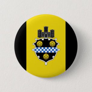 Vlag van Pittsburgh, Pennsylvania Pinback Button