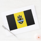 Vlag van Pittsburgh, Pennsylvania Rechthoekige Sticker (Envelop)
