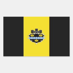 Vlag van Pittsburgh, Pennsylvania Rechthoekige Sticker