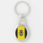 Vlag van Pittsburgh, Pennsylvania Sleutelhanger (Voorkant)