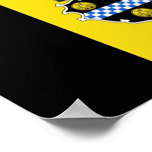 Vlag van Pittsburgh, Poster Pennsylvania (Hoek)