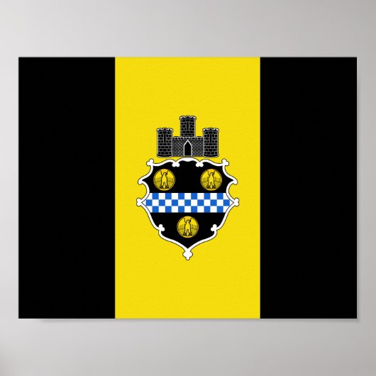 Vlag van Pittsburgh, Poster Pennsylvania (Voorkant)
