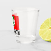 Vlag van Plymouth (Engeland) Shot Glas (Rechts)