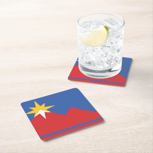 Vlag van Pocatello, Idaho Kartonnen Onderzetters (Insitu)