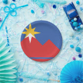 Vlag van Pocatello, Idaho Papieren Bordje (Feest)