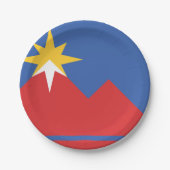 Vlag van Pocatello, Idaho Papieren Bordje (Voorkant)