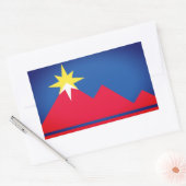Vlag van Pocatello, Idaho Rechthoekige Sticker (Envelop)