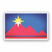Vlag van Pocatello, Idaho Sticker (Voorkant)