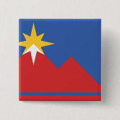 Vlag van Pocatello, Idaho Vierkante Button 5,1 Cm (Voorkant)