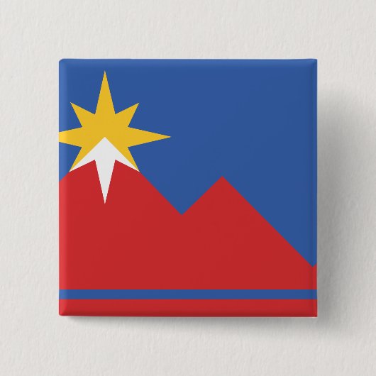 Vlag van Pocatello, Idaho Vierkante Button 5,1 Cm (Voorkant)