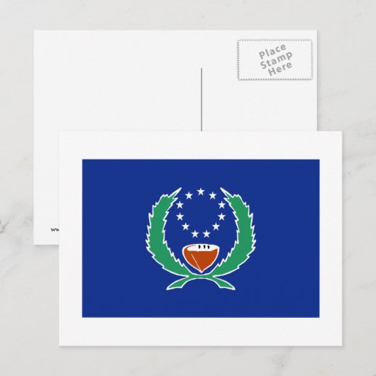 Vlag van Pohnpei Briefkaart (Voorkant / Achterkant)