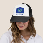 vlag van Pohnpei, met naam Trucker Pet (In situ)