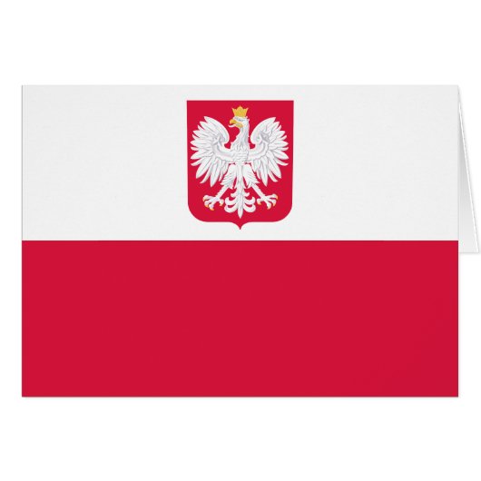Vlag van Polen (Voorkant Horizontaal)