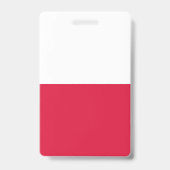 Vlag van Polen Badge (Achterkant)
