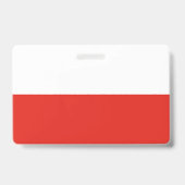 Vlag van Polen Badge (Achterkant)