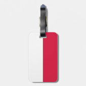 Vlag van Polen Bagagelabel (Achterkant verticaal)