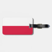 Vlag van Polen Bagagelabel (Achterkant horizontaal)