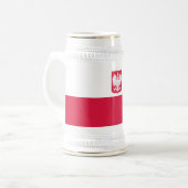 Vlag van Polen Bierpul (Voorkant links)